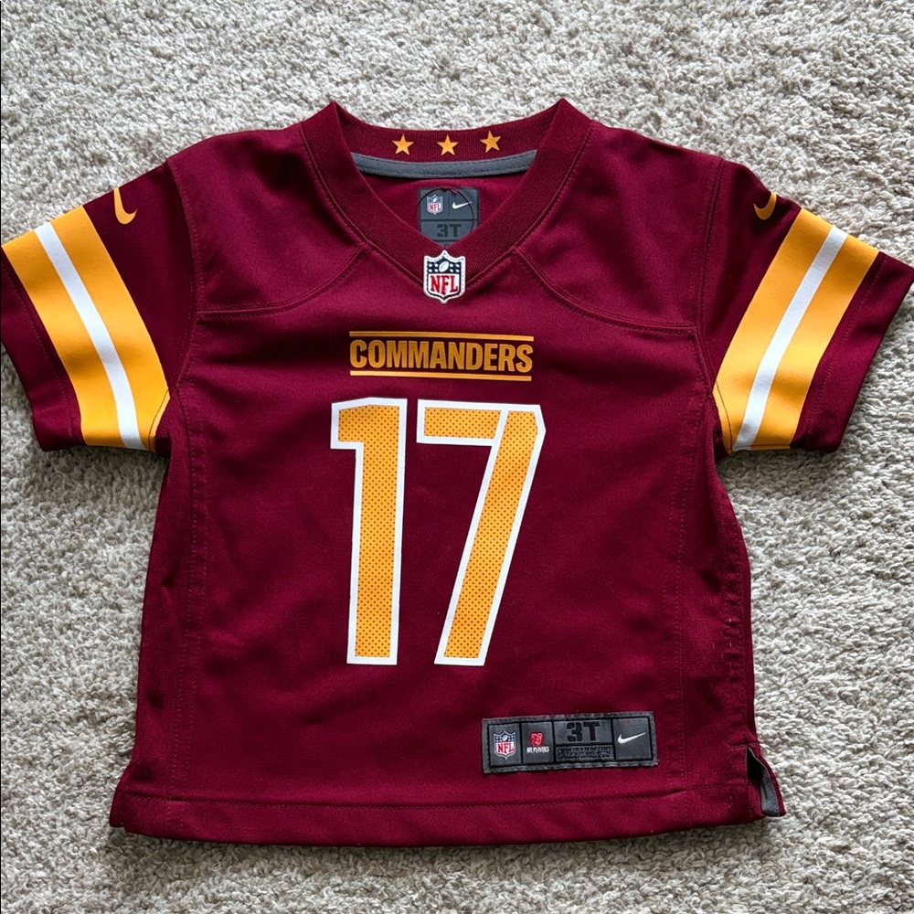 Authentic Nike Kids Commanders Jersey - Maroon and Yellow